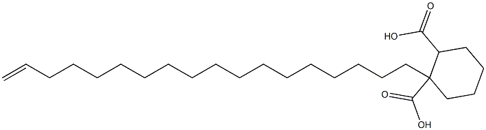 Cyclohexane-1,2-dicarboxylic acid hydrogen 1-(17-octadecenyl) ester Struktur