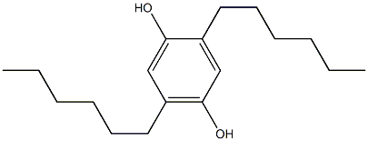 2,5-Dihexylhydroquinone Struktur