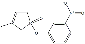 1-(3-Nitrophenoxy)-3-methyl-2,5-dihydro-1H-phosphole 1-oxide Struktur