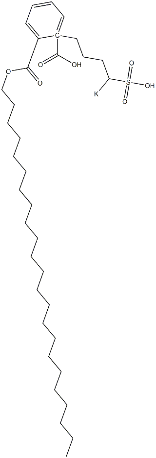 Phthalic acid 1-tricosyl 2-(4-potassiosulfobutyl) ester Struktur