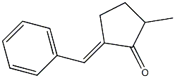 (2E)-2-Benzylidene-5-methylcyclopentan-1-one Struktur