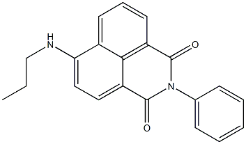 2-Phenyl-6-(propylamino)-1H-benzo[de]isoquinoline-1,3(2H)-dione Struktur