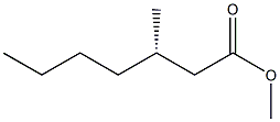 [S,(-)]-3-Methylheptanoic acid methyl ester Struktur