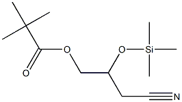 Pivalic acid 3-cyano-2-(trimethylsilyloxy)propyl ester Struktur