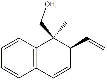 (1S,2S)-1-Methyl-2-vinyl-1,2-dihydronaphthalene-1-methanol Struktur