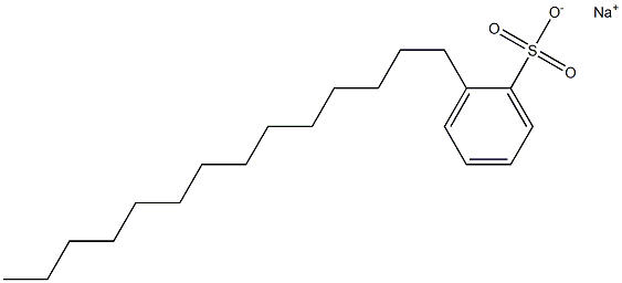 2-Tetradecylbenzenesulfonic acid sodium salt Struktur