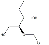 (4S,5S)-5-Methoxymethoxy-1-hexene-4,6-diol Struktur