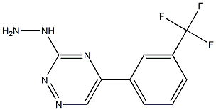 [5-[3-(Trifluoromethyl)phenyl]-1,2,4-triazin-3-yl]hydrazine Struktur