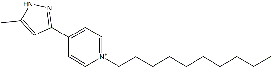 1-Decyl-4-(5-methyl-1H-pyrazol-3-yl)pyridinium Struktur