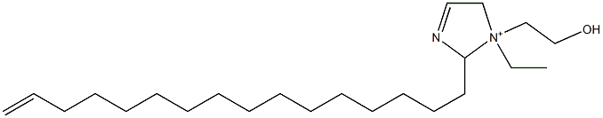 1-Ethyl-2-(15-hexadecenyl)-1-(2-hydroxyethyl)-3-imidazoline-1-ium Struktur