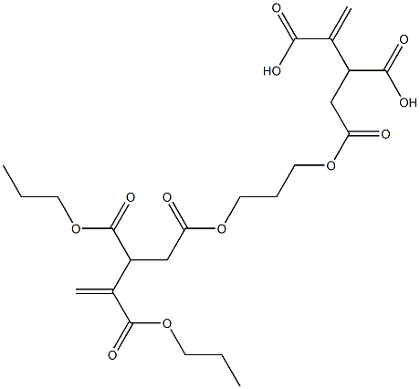 4,4'-[1,3-Propanediylbis(oxycarbonyl)]bis(1-butene-2,3-dicarboxylic acid dipropyl) ester Struktur