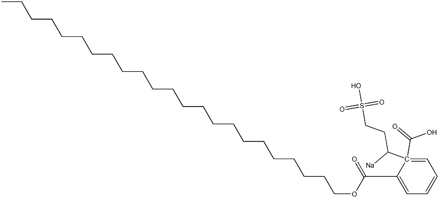 Phthalic acid 1-tricosyl 2-(1-sodiosulfopropyl) ester Struktur