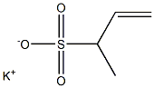 1-Butene-3-sulfonic acid potassium salt Struktur