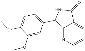 6,7-Dihydro-7-(3,4-dimethoxyphenyl)-5H-pyrrolo[3,4-b]pyridin-5-one Struktur