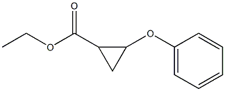 2-Phenoxycyclopropanecarboxylic acid ethyl ester Struktur