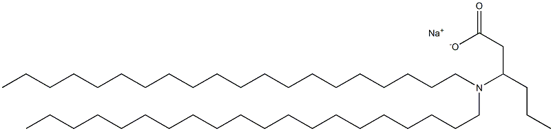 3-(Diicosylamino)hexanoic acid sodium salt Struktur