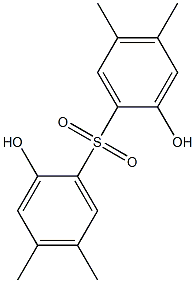 2,2'-Dihydroxy-4,4',5,5'-tetramethyl[sulfonylbisbenzene] Struktur