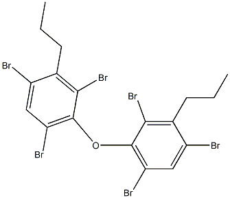 Propyl(2,4,6-tribromophenyl) ether Struktur