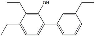 5,6-Diethyl-2-(3-ethylphenyl)phenol Struktur