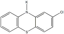 10-Potassio-2-chloro-10H-phenothiazine Struktur