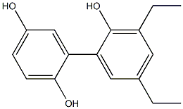 3',5'-Diethyl-1,1'-biphenyl-2,2',5-triol Struktur