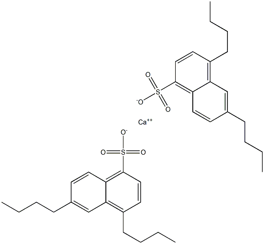 Bis(4,6-dibutyl-1-naphthalenesulfonic acid)calcium salt Struktur