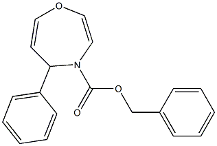 5-Phenyl-4,5-dihydro-1,4-oxazepine-4-carboxylic acid benzyl ester Struktur