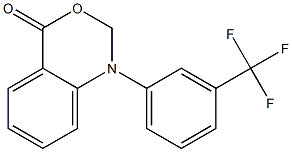 1-[3-(Trifluoromethyl)phenyl]-1,2-dihydro-4H-3,1-benzoxazin-4-one Struktur