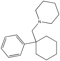 1-[(1-Phenylcyclohexyl)methyl]piperidine Struktur