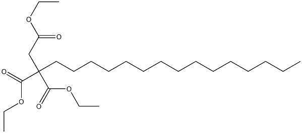 3,3-Bis(ethoxycarbonyl)octadecanoic acid ethyl ester Struktur