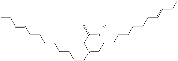 N,N-Di(9-dodecenyl)aminoacetic acid potassium salt Struktur