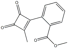 2-(2-Methyl-3,4-dioxo-1-cyclobutenyl)benzoic acid methyl ester Struktur