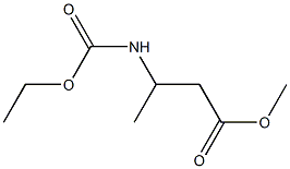 3-Methyl-3-(ethoxycarbonylamino)propionic acid methyl ester Struktur