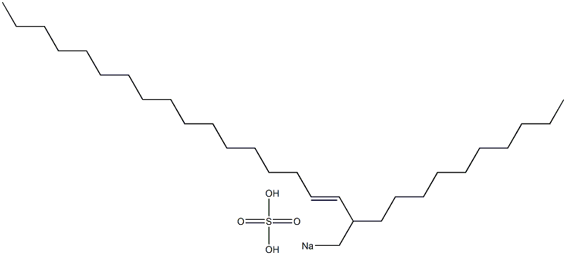 Sulfuric acid 2-decyl-3-nonadecenyl=sodium ester salt Struktur