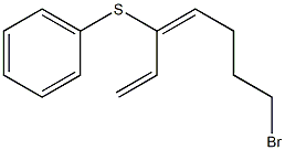 (3E)-7-Bromo-3-(phenylthio)-1,3-heptadiene Struktur