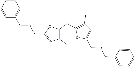 2,2'-Methylenebis[5-[(benzyloxy)methyl]-3-methylfuran] Struktur