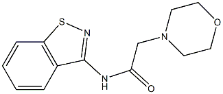 N-(1,2-Benzisothiazol-3-yl)-2-(4-morpholinyl)acetamide Struktur