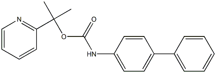 (+)-p-Phenylcarbanilic acid (S)-1-(2-pyridyl)methylethyl ester Struktur