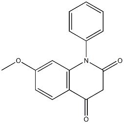 1-(Phenyl)-7-methoxyquinoline-2,4(1H,3H)-dione Struktur