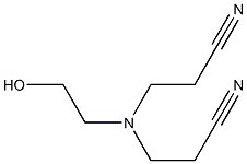 N,N-Bis(2-cyanoethyl)-2-hydroxyethylamine Struktur