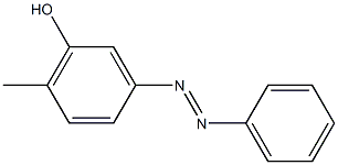 6-Methyl-3-(phenylazo)phenol Struktur