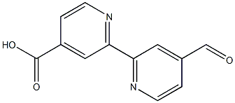 4'-Formyl-2,2'-bipyridine-4-carboxylic acid Struktur