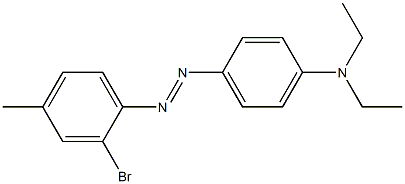 2'-Bromo-4'-methyl-N,N-diethylazobenzen-4-amine Struktur