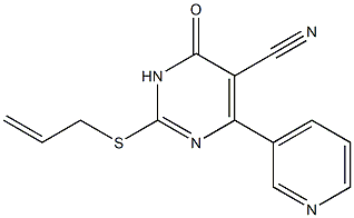 6-(3-Pyridinyl)-5-cyano-2-allylthiopyrimidin-4(3H)-one Struktur