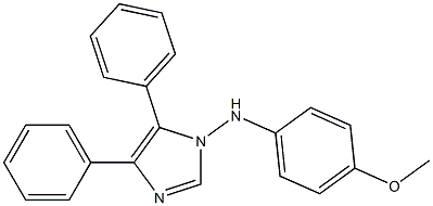 1-(p-Methoxyphenylamino)-4,5-diphenyl-1H-imidazole Struktur