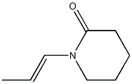 1-(1-Propenyl)piperidin-2-one Struktur