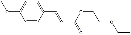 p-Methoxycinnamic acid 2-ethoxyethyl ester Struktur