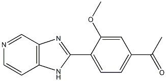 2-(2-Methoxy-4-acetylphenyl)-1H-imidazo[4,5-c]pyridine Struktur