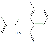 3-Methyl-2-[(2-methylallyl)oxy]benzamide Struktur