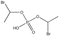 Phosphoric acid hydrogen bis(1-bromoethyl) ester Struktur